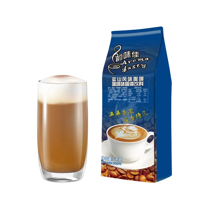 «Rivate etiqueta «oftaxa 3 em 1 mistura de preparação instantânea café «lue» ontina perfumada cappuccino bebidas sólidas