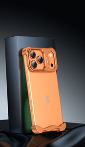 Coque de téléphone antichoc en métal sans cadre avec support d'objectif et dissipation thermique, compatible avec les téléphones 17 Air, 17, 16, 15, 14 Pro Max - Product Image 4