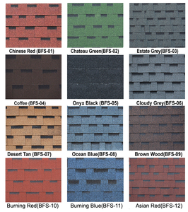 Bardeaux d'asphalte en fibre de verre bon marché Tuiles stratifiées Toit imperméable durable pour maison Villa Chalet Resort - Product Image 3