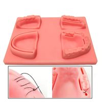 Kit de pratique de suture dentaire en silicone pour la formation en science médicale, modèle de dent en silicone, coussin d'entraînement pour la pratique de la suture dentaire, conforme CE/ISO