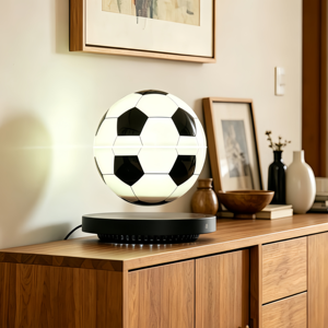 HCNT Floating And Spinning LED Football Lamp Touch Control Levitating Soccer Ball Night <b>Light</b> Desk Lamp Office Decoration - Product Image 1