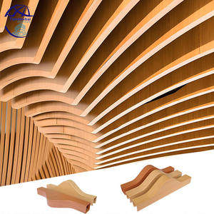 Controsoffitto in Alluminio a Doghe, Sistema di Profili in Alluminio Effetto Legno, Design con Varie Forme, Controsoffitto Metallico a Strisce - Product Image 5