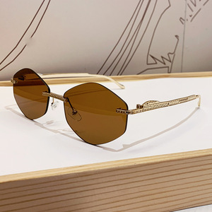 Gafas de Sol SPOEN Sin Montura, Estilo Ojo de Gato, Lentes Degradadas, Estilo Retro, Protección UV375 para Mujer - Product Image 4