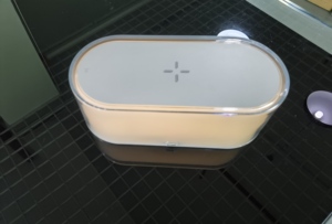Hot Selling 2 in 1 Wireless Charger ABS+<b>PC</b> Fast Charging <b>Stand</b> LED Night Lights Touch Control Modern Design Bedroom Dimmable - Product Image 5