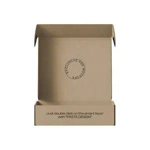 Kotak surat pengiriman hadiah bergelombang pesawat kertas kemasan karton kecil warna ramah lingkungan Logo kustom mewah