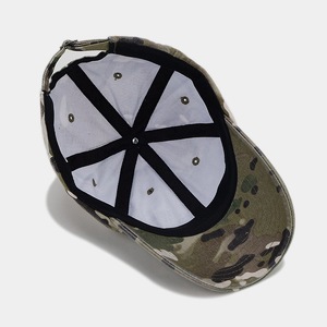 Bán buôn Retro ngụy trang thể thao ngoài trời cap 6 Bảng điều chỉnh unstructure biểu tượng tùy chỉnh Mũ bóng chày - Product Image 6