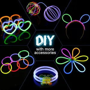 Bastón de luz fluorescente ulk Light up para niños, palo de luz que brilla en la oscuridad, suministros de boda para fiesta Kpop