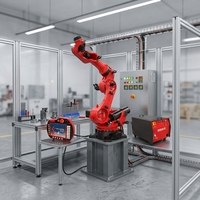 Robot industriel automatique professionnel à 6 axes avec PLC et moteur, charge utile de 200 kg pour ligne d'assemblage, solution de logo personnalisé peint