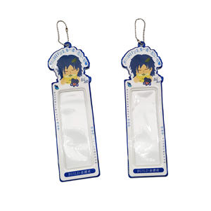 कस्टम इको फ्रेंडली pvc विनाइल फोटो कार्ड के लिए लोहे की कुंजी रिंग के साथ आस्तीन - Product Image 3