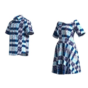 Conjunto de Ropa Africana <span class=keywords><strong>para</strong></span> Parejas, Talla Grande, Estampado de Cera, Dashiki con Hombros Descubiertos, Batik Afrocentrico, Trajes a Juego, Regalo de San Valentín WYQ1101 - Product Image 3