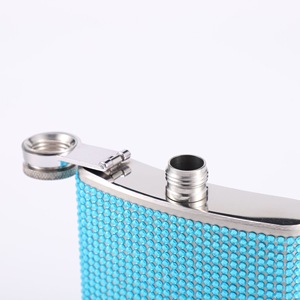 <span class=keywords><strong>2025</strong></span> thiết kế mới của phụ nữ lấp lánh Rhinestone Túi <span class=keywords><strong>Hip</strong></span> Flask, long lanh kim cương rò rỉ bằng chứng chai rượu vang cho whisky - Product Image 5