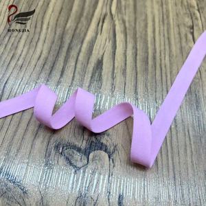 Cinta Elástica de Poliamida de 12 mm, Suave y Duradera, Personalizada al por Mayor, Cinta Elástica Plegable de Nailon para Lencería y Prendas de Vestir - Product Image 4