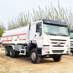 euro 2 used gas tank truck stainless steel howo fuel tanker truck 10 tires for sale in south africa