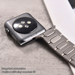 JAETIUM Correa de Reloj Ajustable de Titanio Premium de 3 Eslabones, Brazalete de Metal Ligero Mate con Cierre de Mariposa de Doble Empuje - Product Image 6