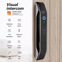 Serrure de porte intelligente à reconnaissance faciale 3D avec interphone et sécurité par empreinte digitale palmaire, prix d'usine, PST-K9-TY-3D