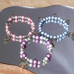 5pcs 8mm 10mm Reflective Laser <span class=keywords><strong>Magic</strong></span> Runde Perlen Diy Handmade Schmuck Armband Halskette Zubehör Material Glänzendes Acryl - Product Image 4