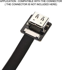 FPV FFC-Kabel 20-polig 0,5mm Abstand 30cm Länge B Typ Schwarz Isolierung Flach band kabel mit USB-Anschluss - Product Image 4