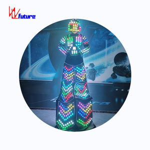 무료 DHL 배송 Traje De 로봇 <span class=keywords><strong>LED</strong></span> 조명 의상 의류 하이힐 포식자 <span class=keywords><strong>Led</strong></span> 의상. - Product Image 2
