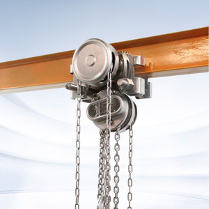 Peralatan pengangkat konstruksi Manual kerekan tangan baja tahan karat dengan rantai Sling jembatan derek - Product Image 4