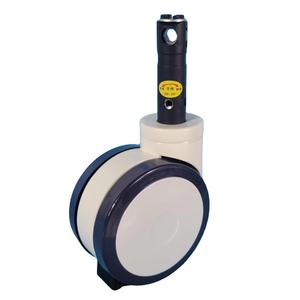 Medizinisches Schwenkbares PU-Lenkrad <span class=keywords><strong>4</strong></span> Zoll 5 Zoll 6 Zoll Doppelräder Zentralverriegelung Krankenhausbett-Rollen - Product Image 1