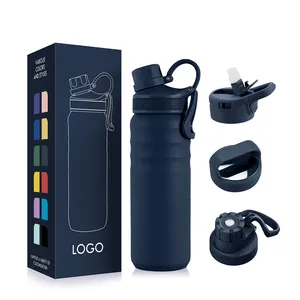 Personnalisé 3 en 1 24oz tasses chaudes et froides bouteille d'eau en acier inoxydable sans bpa