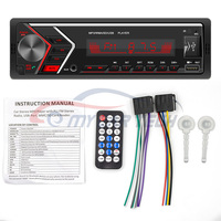 Estéreo de coche de un solo Din con Bluetooth dual Radio FM Receptor de audio para coche Puerto USB dual Llamadas manos libres Reproductor de MP3