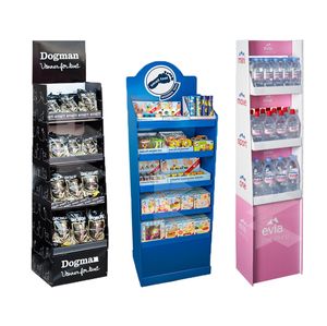 Rak Supermarket ritel kokoh berdiri kardus lantai kustom, cocok untuk promosi di toko & etalase produk - Product Image 2