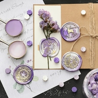 Set Stempel Lilin Kustom 70 Spesies Bentuk Heksagonal Plastik untuk Dekorasi Hadiah dan Penyegelan Amplop Grosir