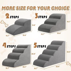 Pet Stairs For Dogs Grey Anti Slip Sloped Steps For <b>Sofa</b> <b>Bed</b> Climbing Ladder - Product Image 4