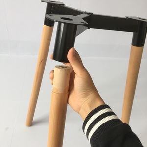 Современная Простая установка, прочные армированные деревянные ножки стола, стойка из массива бука для стола, домашнего офиса, кафе, гостиной, Настольная основа - Product Image 3