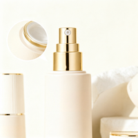 Emballages cosmétiques, flacons et pots en verre rechargeables, 30g 50g, pompes à lotion, sérigraphie, série Montagne enneigée, crème pour le visage au riz