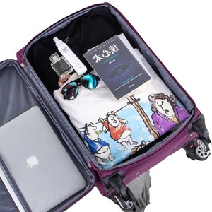 20 Inch Waterproof Oxford Cloth Luggage Case <b>Spinner</b> Boarding Password Bag <b>Suitcase</b> Trolley Roller Bag - Product Image 2