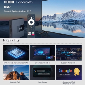 <span class=keywords><strong>Mecool</strong></span> <span class=keywords><strong>KM7</strong></span> Amlogic S905Y4 ATV caja LPDDR4 <span class=keywords><strong>Android</strong></span> <span class=keywords><strong>11</strong></span> 4GB 64GB Dual WIFI GoogleCertified 2G 16G Youtube 4K Set Top Box - Product Image 3