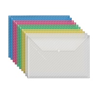 Étanche Papeterie Produits A4 Taille PP Bouton pression Document Fichier sac personnalisé