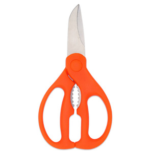 <b>Kitchen</b> <b>Scissors</b> Stainless Steel Orange Straight Head Multi Purpose Home Use - Product Image 4