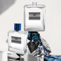 Flacon de parfum vide en verre carré de haute qualité, poli, pour homme et femme, par un fabricant de design