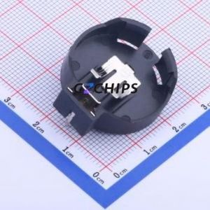 BS-24-A1AJ013 Button & Strip Battery Connector Through hole Component THT Connector Battery Holder CR2450 Phosphor Bronze Nickel - Product Image 1