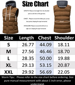 Gilet imbottito con cappuccio da uomo caldo inverno - Product Image 4