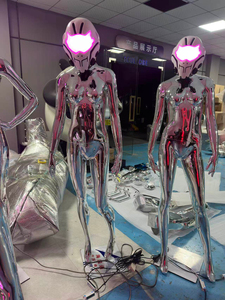 Scultura LED Personalizzata di Ragazza Futuristica: Popolare Rappresentazione della Tecnologia Futura e dell'Arte Sensoriale nella Decorazione - Product Image 4