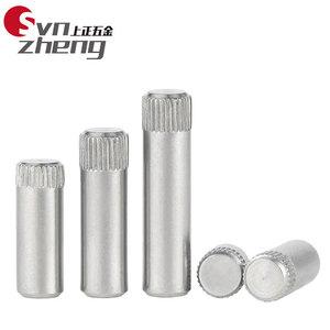 Goupilles moletées Svn en acier inoxydable 304 M1.5 M2 M2.5 M3 M4 M5 M6 M8, goupilles cylindriques droites à tête unique pour l'électronique - Product Image 2
