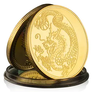 Russian Dragon Collectible Souvenir Coin Gold Plated Collection Gift Commemorative Coin