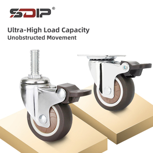 Meistverkaufte TPR-Rollen Antistatische Doppelkugellager Gummi Geräuschlose Rollen Bremsmechanismus Modernes Design Wohnzimmer Küche - Product Image 2