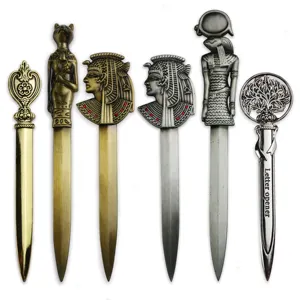 Custom Vintage Letter Opener Security Envelopes Openers Cut Paper For European Metal Zinc Alloy Cutter Office Supplies