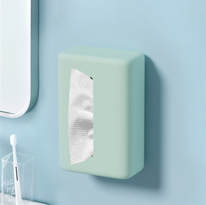 Porte-boîte à mouchoirs en silicone, distributeur de serviettes en papier pour bureau, maison, salle de bain, voiture - Product Image 3