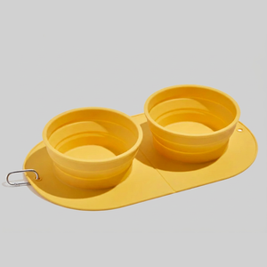 Mangkuk Perjalanan Hewan Peliharaan Silikon Lipat Model Love Style, Food Grade, Portabel, Tahan Air untuk Anjing Kucing, Logo Custom, Grosir MOQ 1000 - Product Image 4