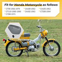 83600-102-000CB Couvercle de boîte de batterie côté droit avec bouton à vis pour Honda CT90 CT110 CA100 CA102 CA105 CT200 C70M 1963-1986