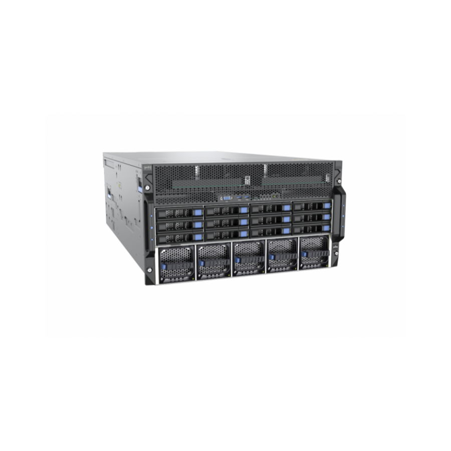 6U 8-GPU Rack-Mounted AI Server Barebone OEM Compatible with 4th/5th ...