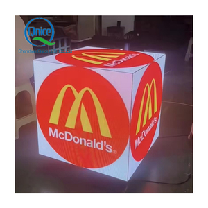 Pantalla LED Programable para Interiores y Exteriores, Cubo de Video, Letrero Logovision, Pantalla de Cubo Mágico 3D para Tiendas, Escenarios, Eventos y Espectáculos - Product Image 1