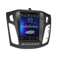 QIZZIQ 9.7 Inch IPS HD Android 14 GPS Navigasi Mobil Headunit DVR CarPlay 1024*600 Layar Sentuh Dashboard Mount Ford Focus