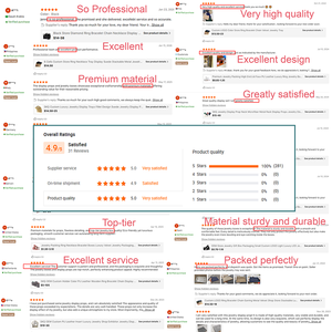 Expositor de Lujo para Joyería: Sets de Soportes de Exhibición de Anillos, Pulseras y Pendientes Marrones de Alta Gama para Mostrador de <span class=keywords><strong>Tienda</strong></span> - Product Image 6